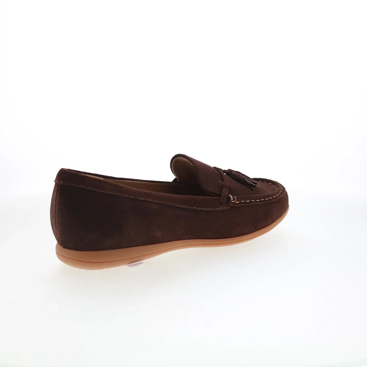 Trotters Dawson T2254-203 Womens Brown Suede Slip On Loafer Flats Shoes