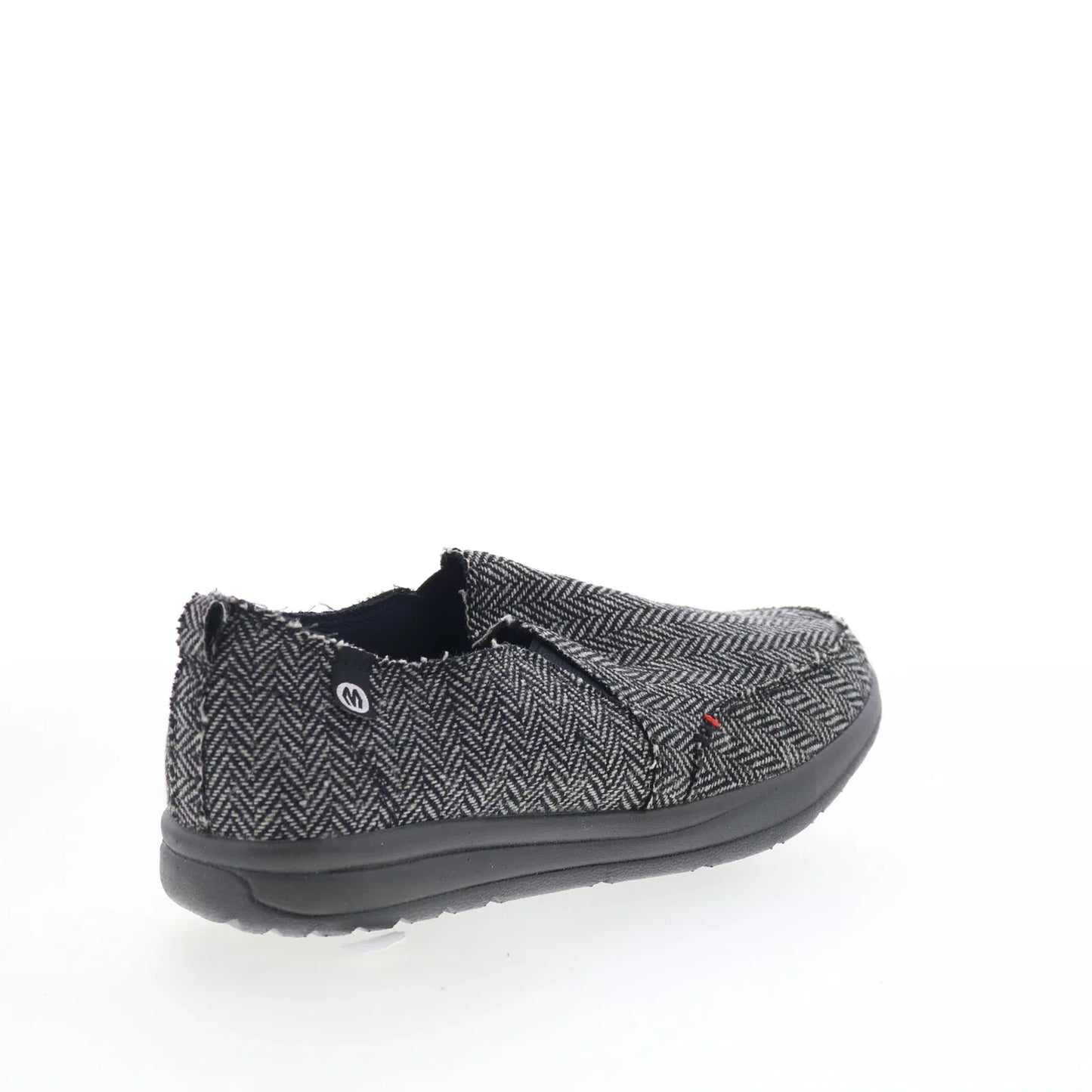 Minnetonka Expanse 61084 Womens Black Canvas Slip On Loafer Flats Shoes
