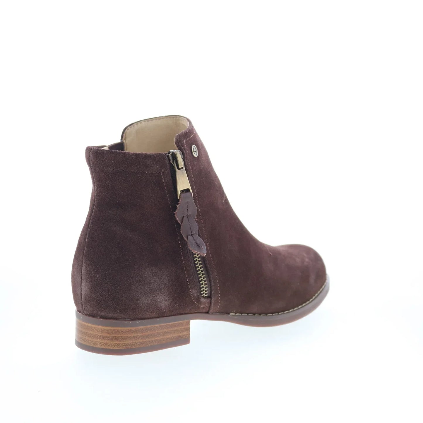 Spenco Ivy Boot SP1043FFR Womens Brown Wide Suede Ankle & Booties Boots