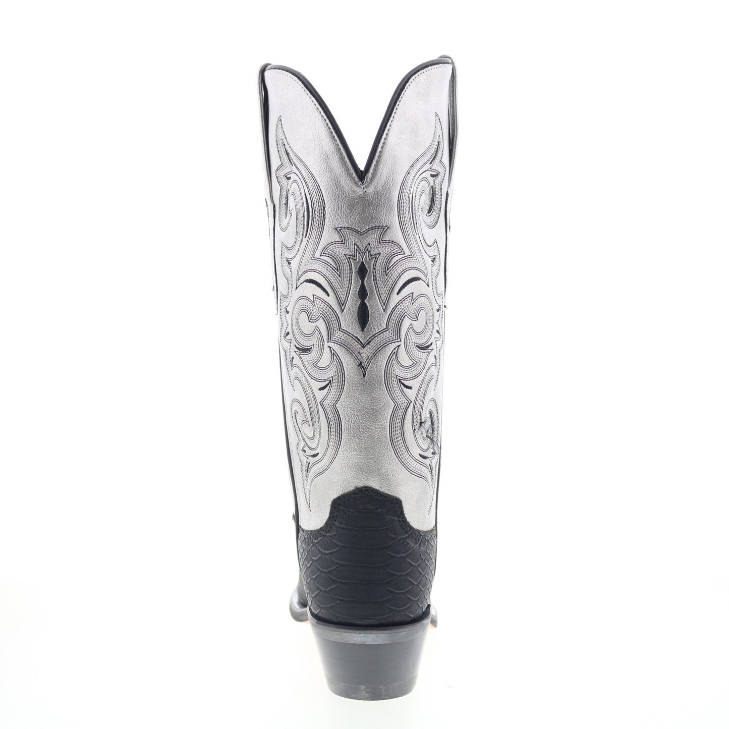 Jama Old West Snip Toe LF2002 Womens Black Leather Slip On Western Boots