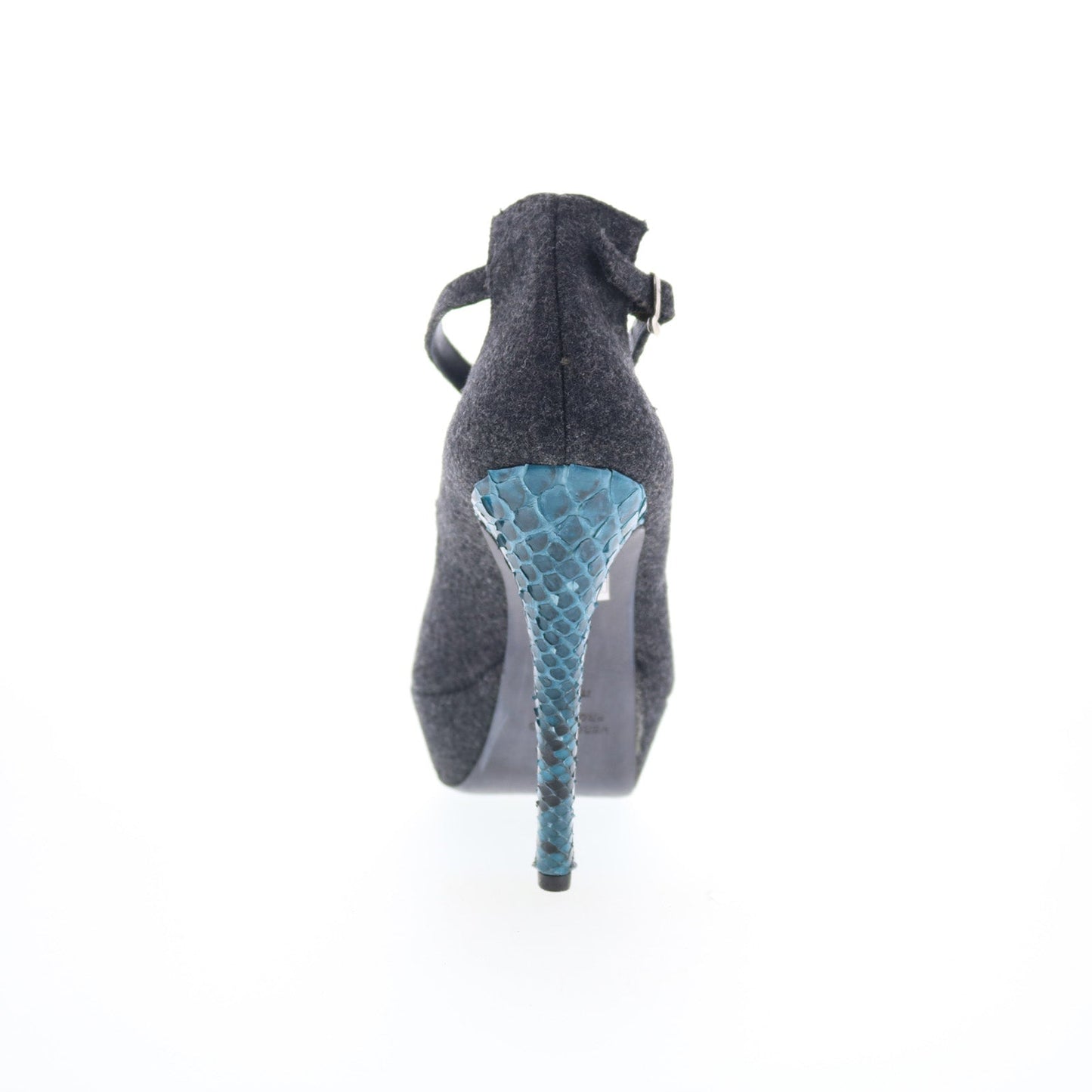 RD Company W-RD24 Womens Gray Canvas Hook & Loop Pumps Heels Shoes
