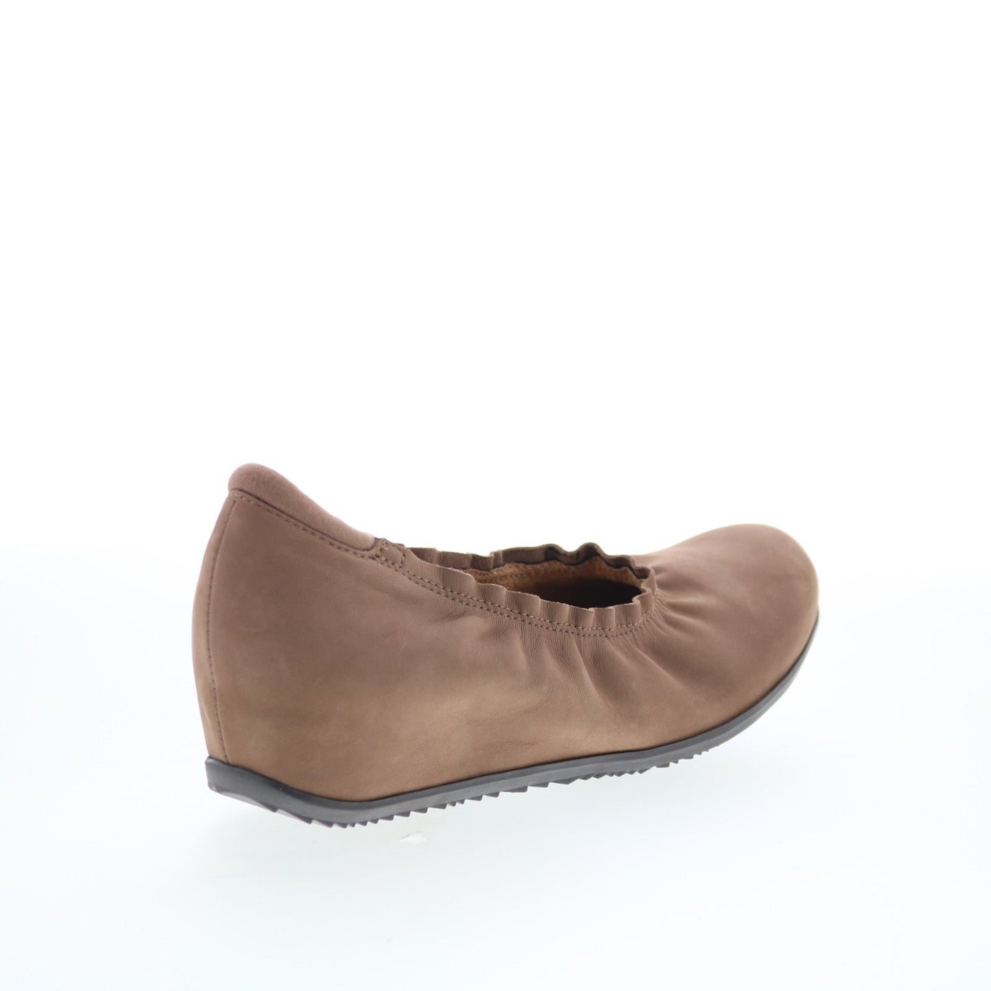SoftWalk Wish S1763-109 Womens Brown Nubuck Slip On Ballet Flats Shoes