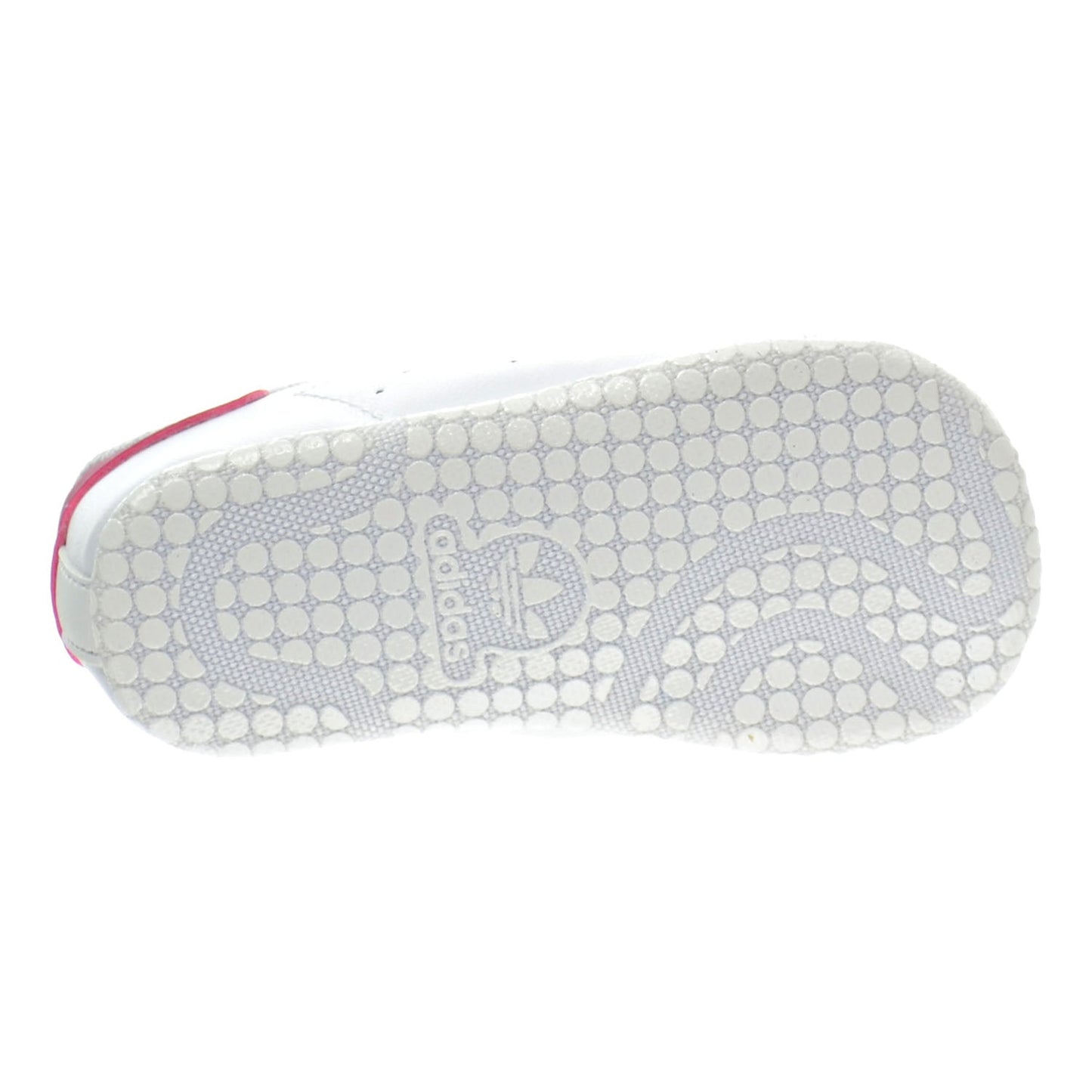 Adidas Stan Smith Crib's Shoes White/White/Bold Pink