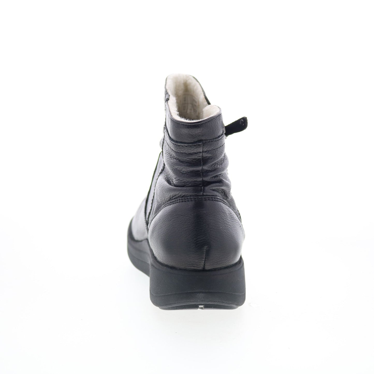 Strive Whitby WHITBY Womens Black Leather Zipper Casual Dress Boots