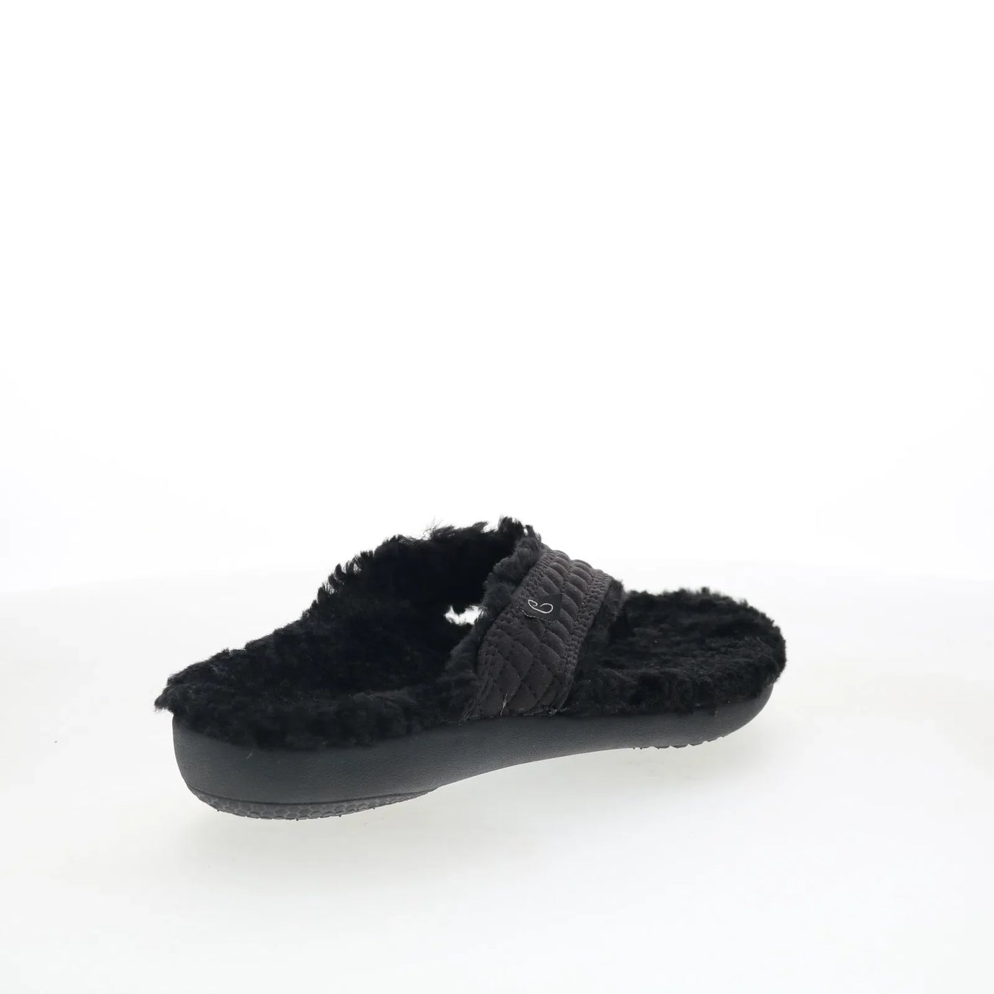 Spenco Yumi Coco Slipper SP1199BLK Womens Black Flip-Flops Sandals Shoes