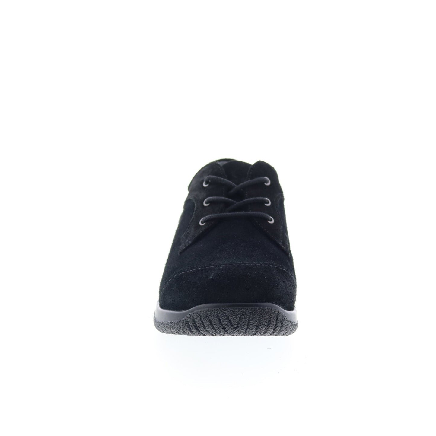Drew Hope 10573-53 Womens Black Narrow Suede Oxford Flats Shoes