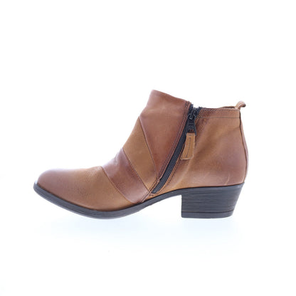 Miz Mooz Burlington 111258-101-6929 Womens Brown Ankle & Booties Boots