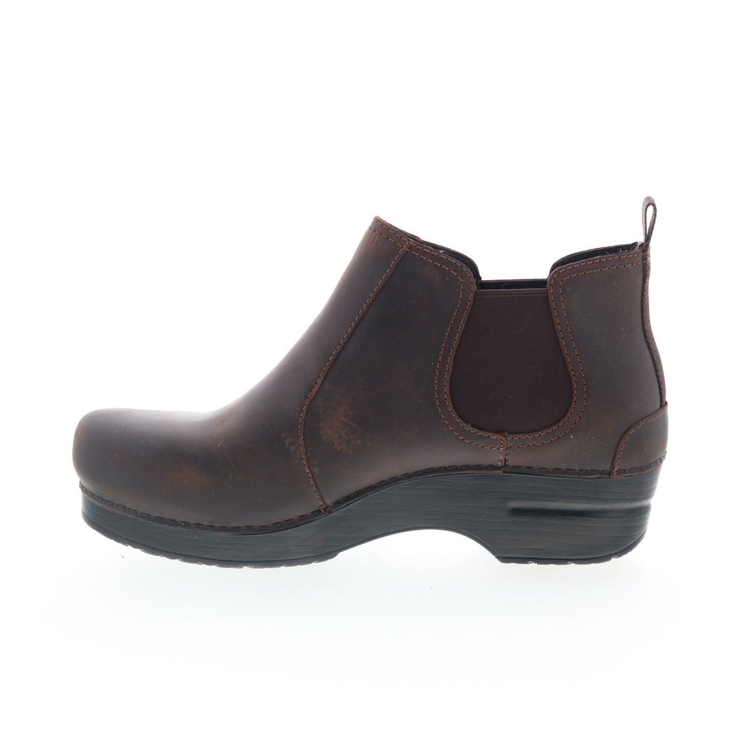 Dansko Frankie 232-780202 Womens Brown Leather Slip On Chelsea Boots