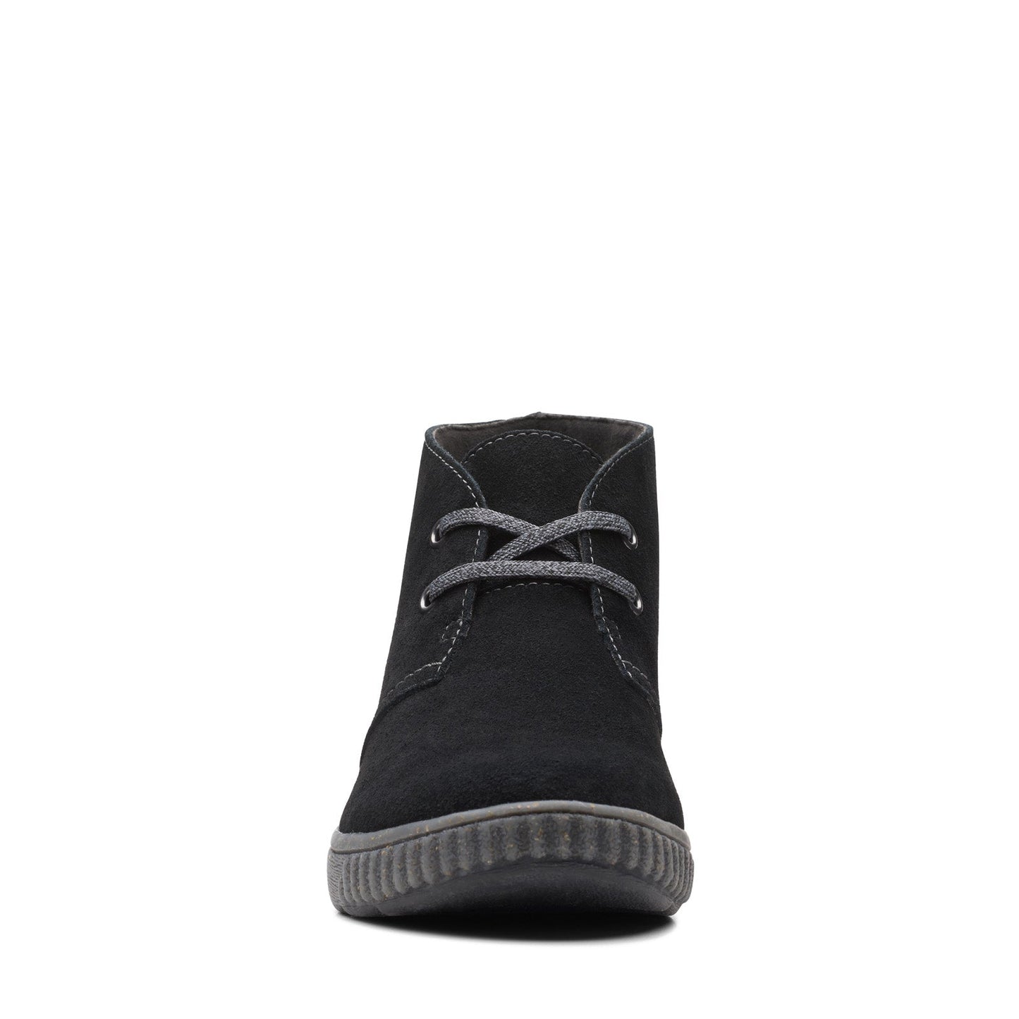 Clarks Magnolia Charm 26167480 Womens Black Suede Ankle & Booties Boots
