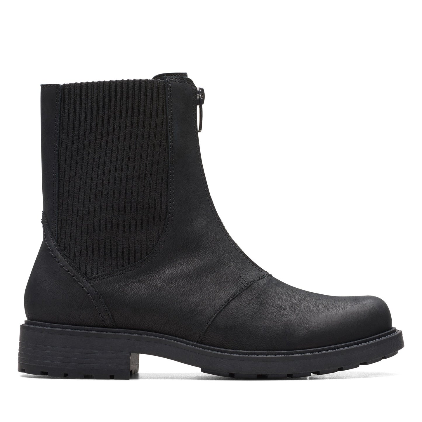 Clarks Orinoco 2 Up 26167568 Womens Black Leather Casual Dress Boots