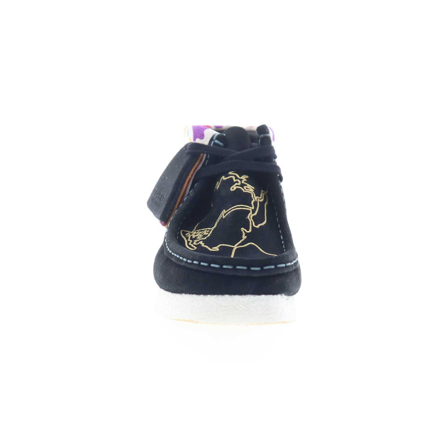Clarks Wallabee Boot One School 26168582 Womens Black Suede Chukkas Boots