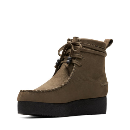 Clarks Wallabee Craft 26173248 Womens Brown Leather Lace Up Chukkas Boots
