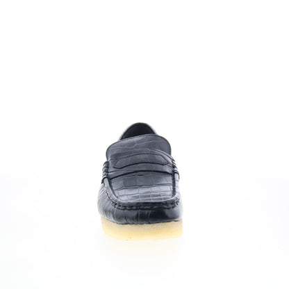 Clarks Wallabee Loafer 26174016 Womens Black Loafers & Slip Ons Casual Shoes
