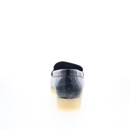 Clarks Wallabee Loafer 26174016 Womens Black Loafers & Slip Ons Casual Shoes