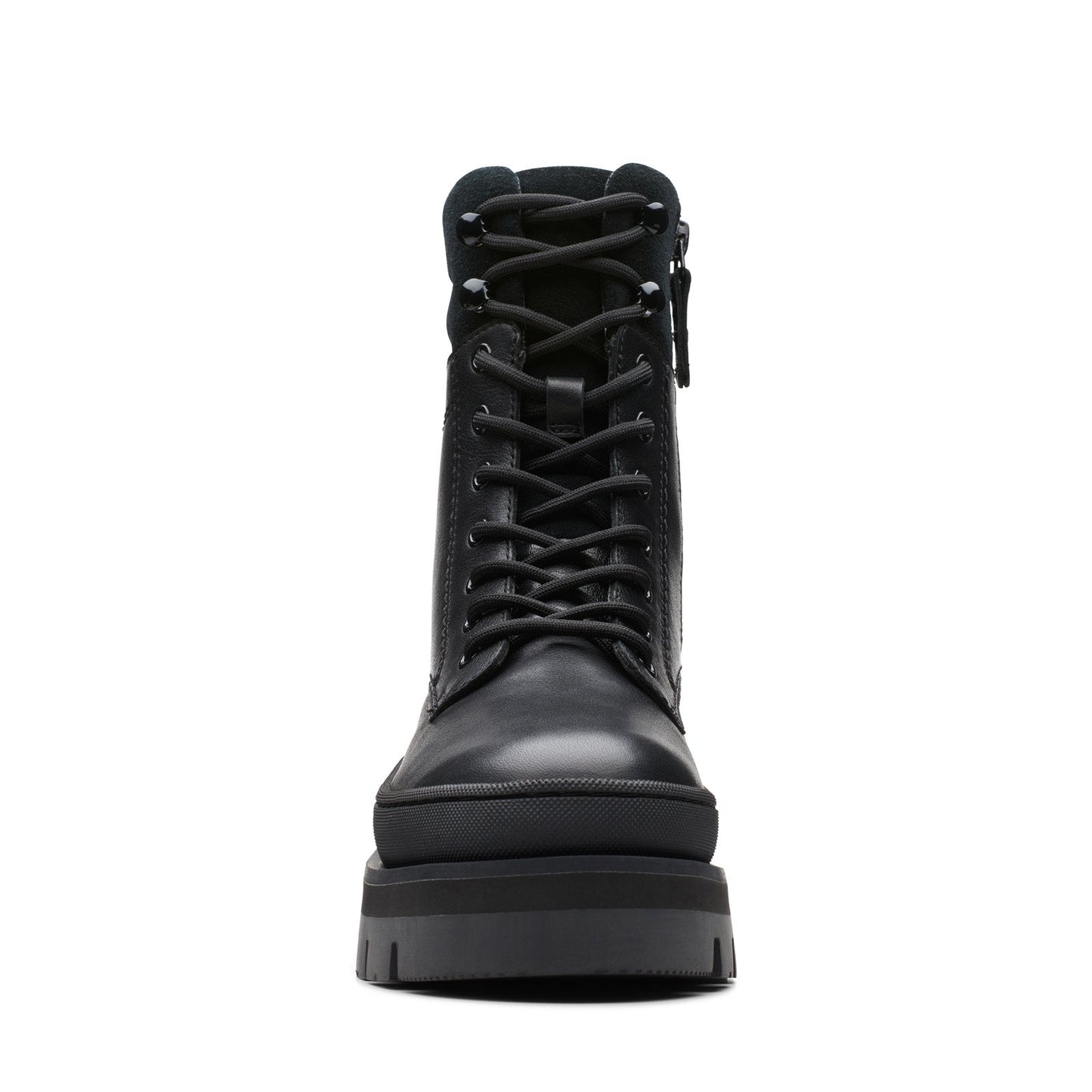 Clarks Orianna 2 Hike 26174060 Womens Black Leather Lace Up Casual Boots