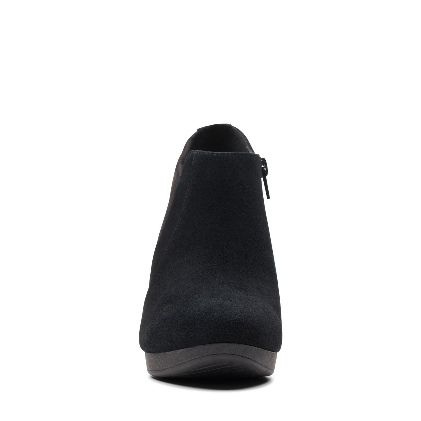 Clarks Ambyr Hope 26174110 Womens Black Suede Zipper Ankle & Booties Boots