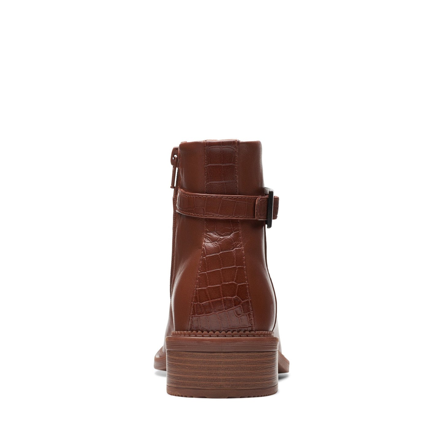 Clarks Maye Grace 26174350 Womens Brown Leather Zipper Ankle & Booties Boots