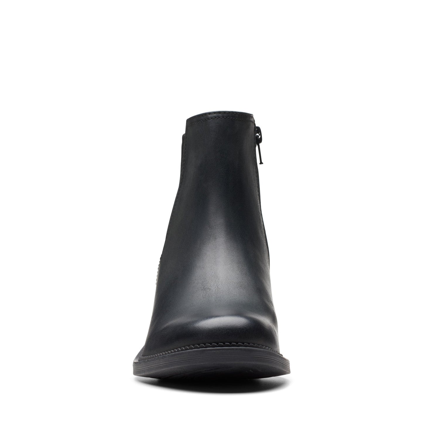 Clarks Maye Palm 26174354 Womens Black Wide Leather Casual Dress Boots