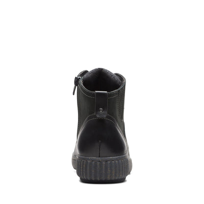 Clarks Magnolia Moon 26174976 Womens Black Nubuck Casual Dress Boots