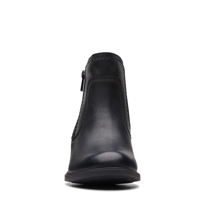 Clarks Neva Zip Waterproof 26175199 Womens Black Ankle & Booties Boots