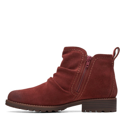 Clarks Aspra Walk WP 26175205 Womens Brown Suede Ankle & Booties Boots