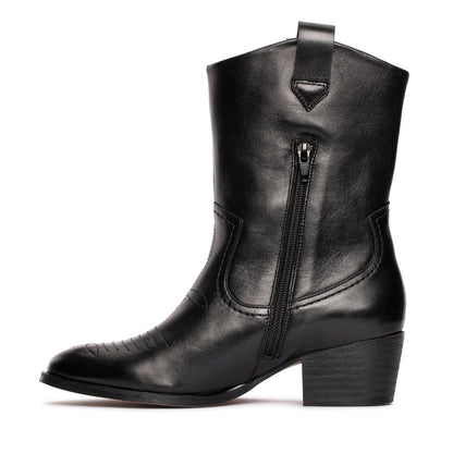 Clarks Octavia Up 26179079 Womens Black Leather Cowboy Western Boots
