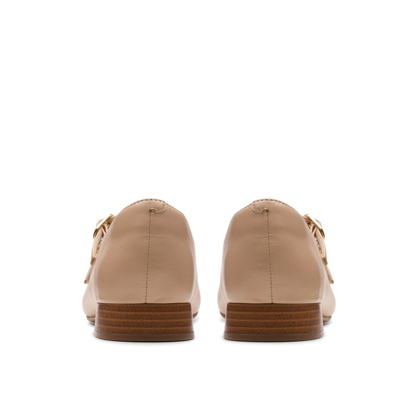 Clarks Natalyn Lane 26181928 Womens Beige Leather Mary Jane Flats Shoes
