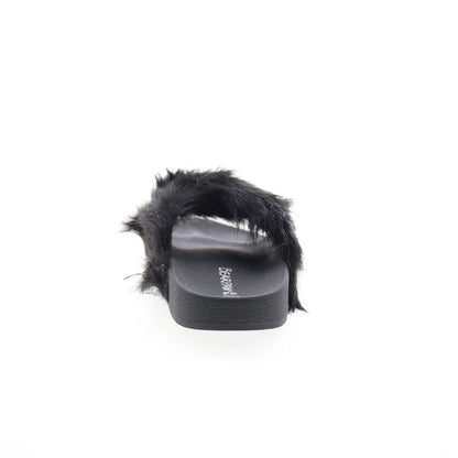 Bearpaw Lauryn 2909W-011 Womens Black Synthetic Slip On Slides Sandals Shoes