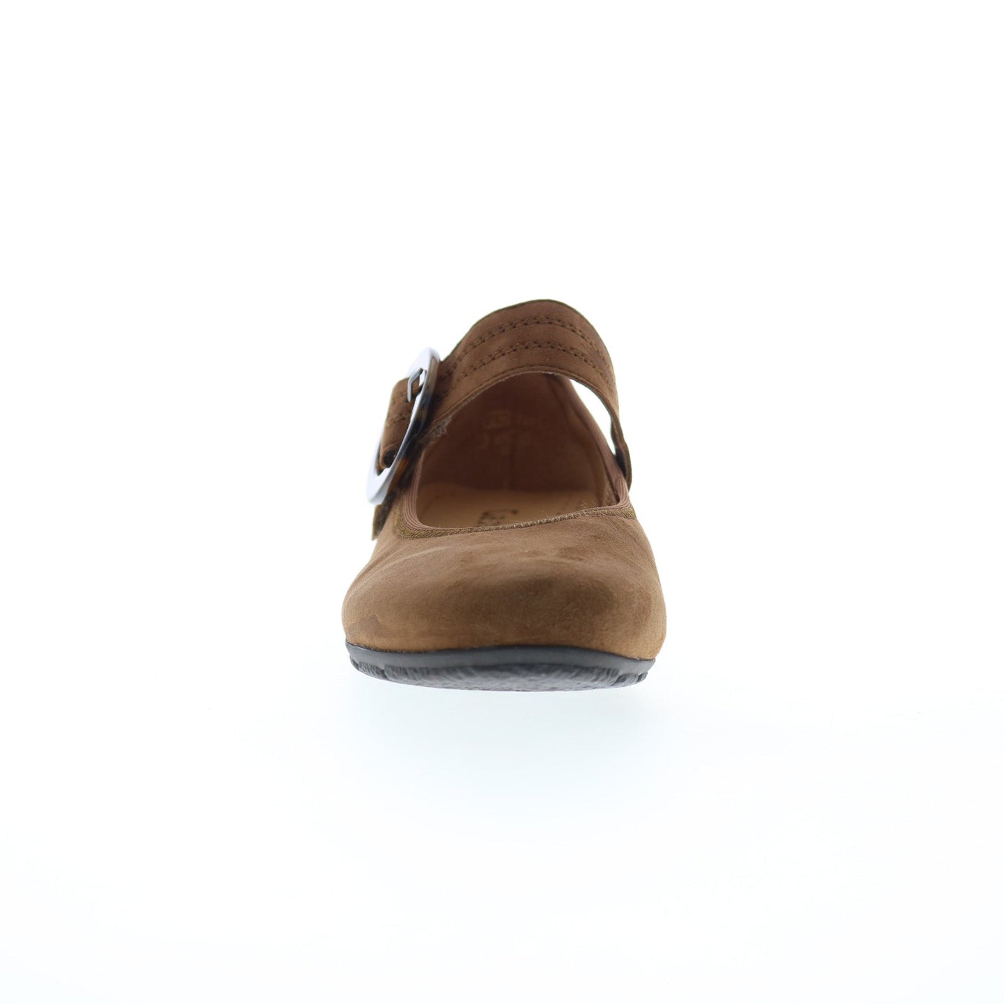 Gabor 54-168-14 Womens Brown Suede Hook & Loop Mary Jane Flats Shoes