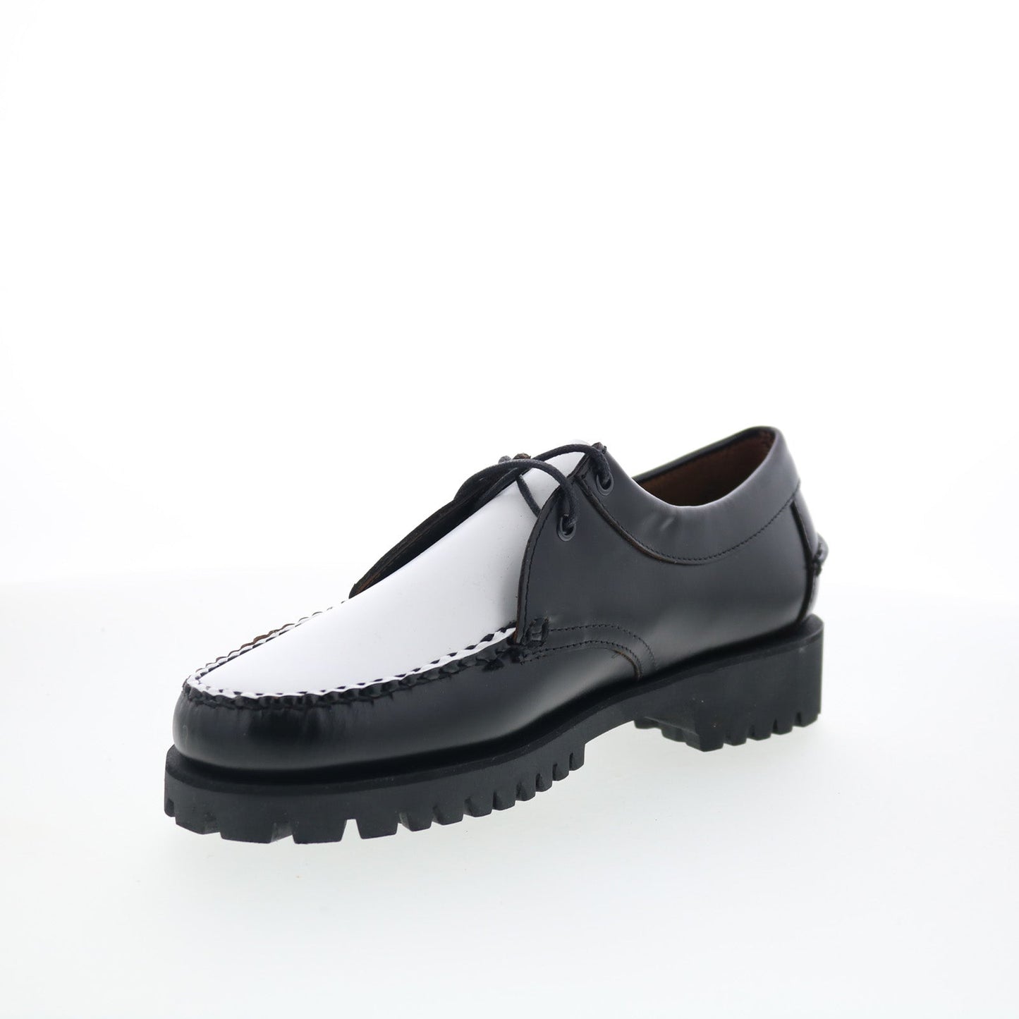 Sebago James Lug 741227W-987 Womens Black Loafers & Slip Ons Boat Shoes