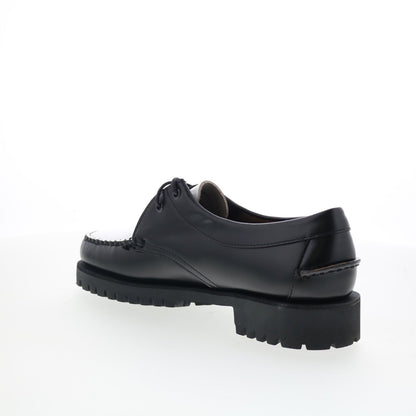 Sebago James Lug 741227W-987 Womens Black Loafers & Slip Ons Boat Shoes