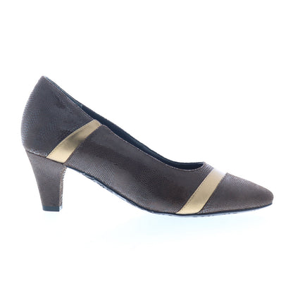 Ros Hommerson Kiwi 75070-65 Womens Brown Extra Wide Pumps Heels Shoes