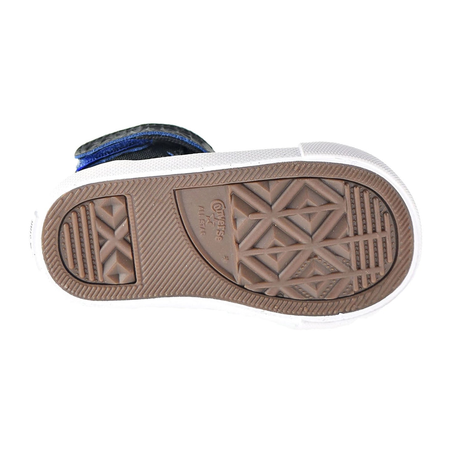 Converse Pro Blaze Strap Hi Two-Tone Leather Toddler Shoes Black-Hyper Royal
