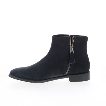 Johnston & Murphy Liliana 78-51961 Womens Black Suede Casual Dress Boots