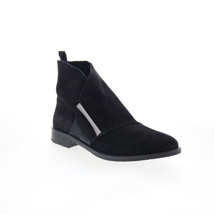 Johnston & Murphy Lola 78-52191 Womens Black Suede Casual Dress Boots