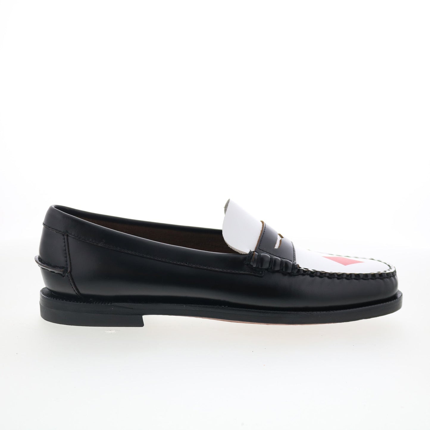 Sebago Classic Dan Gambling Womens Black Loafers & Slip Ons Penny Shoes