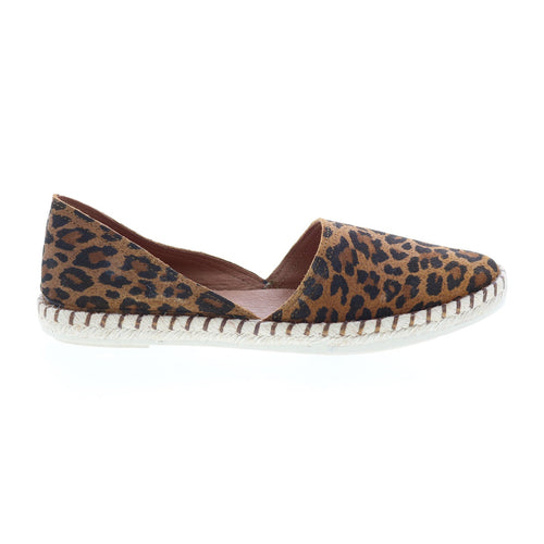 Miz Mooz Cherie Womens Brown Leather Slip On Loafer Flats Shoes