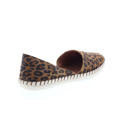 Miz Mooz Cherie Womens Brown Leather Slip On Loafer Flats Shoes