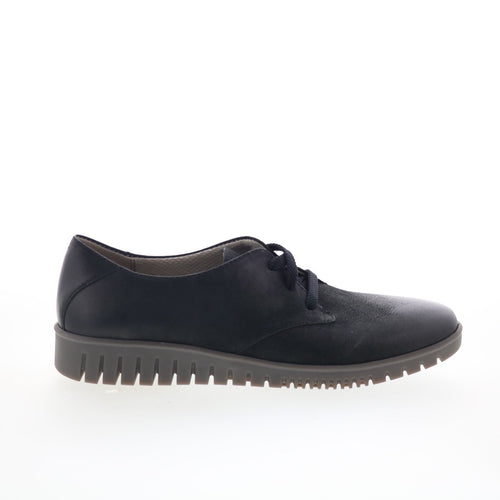 Dansko Libbie 9140-507800 Womens Black Leather Oxford Flats Shoes