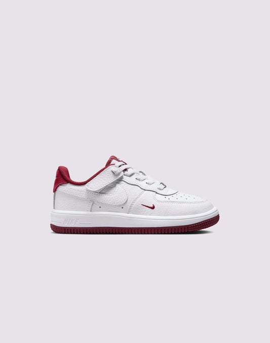 Nike Air Force 1 Low EasyOn LV8 3 Preschool Boys' "White/Team Red"