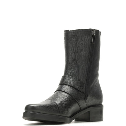 Harley-Davidson Jerilyn Double Buckle D84754 Womens Black Motorcycle Boots