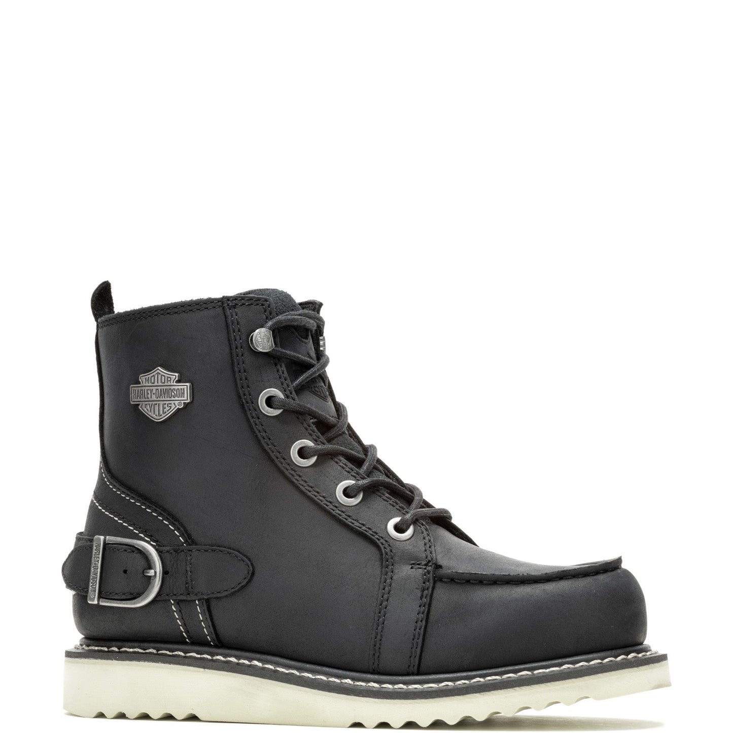 Harley-Davidson Jaynes 5" Lace D84797 Womens Black Leather Motorcycle Boots