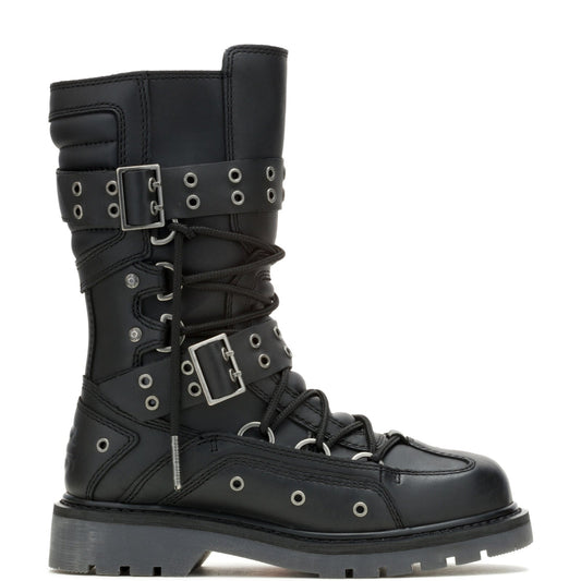 Harley-Davidson Uplift HDW D84810 Womens Black Leather Motorcycle Boots