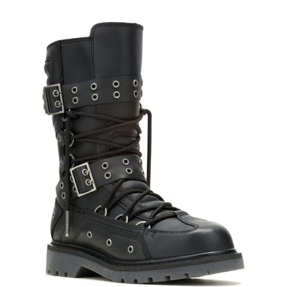 Harley-Davidson Uplift HDW D84810 Womens Black Leather Motorcycle Boots