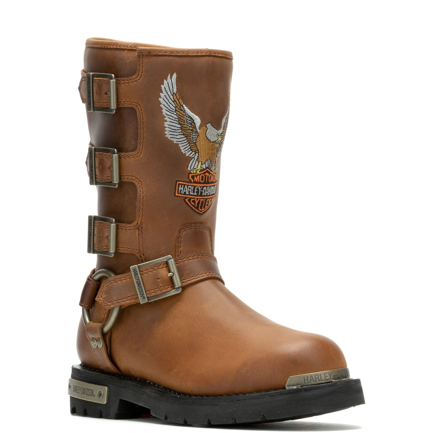 Harley-Davidson Corley D87306 Womens Brown Leather Motorcycle Boots