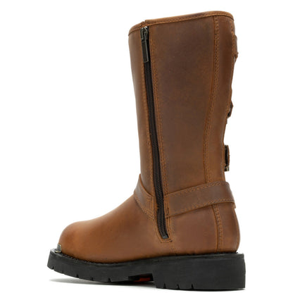 Harley-Davidson Corley D87306 Womens Brown Leather Motorcycle Boots