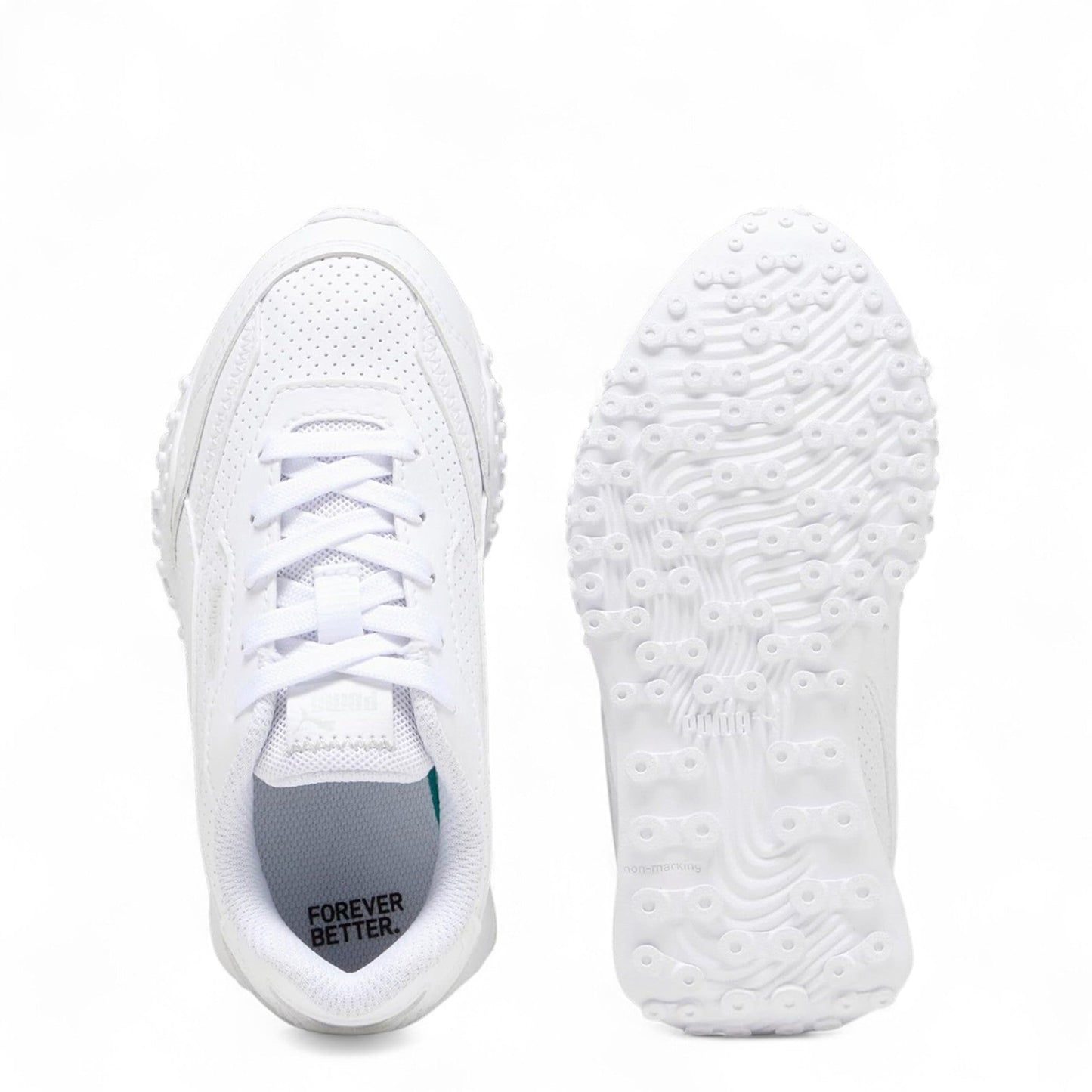 Puma Junior's Blacktop Rider Leather Sneakers