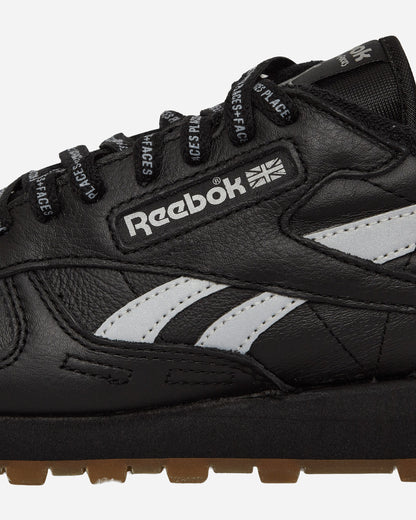 PLACES+FACES Classic Leather Sneakers Black / Silver