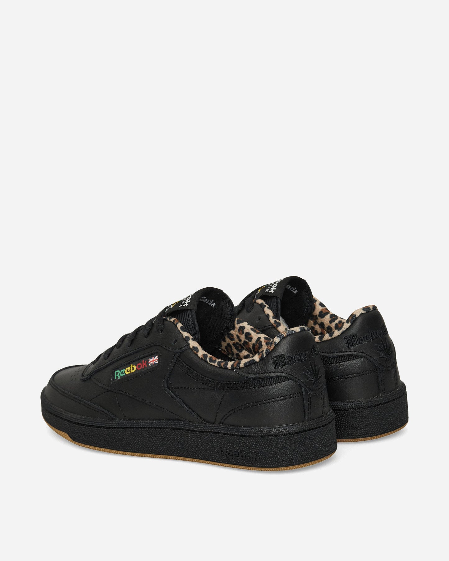 WACKO MARIA Club C 85 Vintage Sneakers Black / Leopard