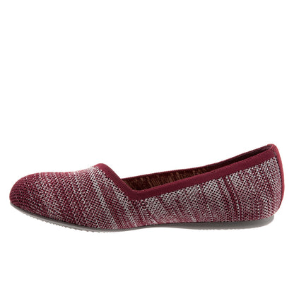 Softwalk Sicily S1861-606 Womens Burgundy Extra Wide Ballet Flats Shoes